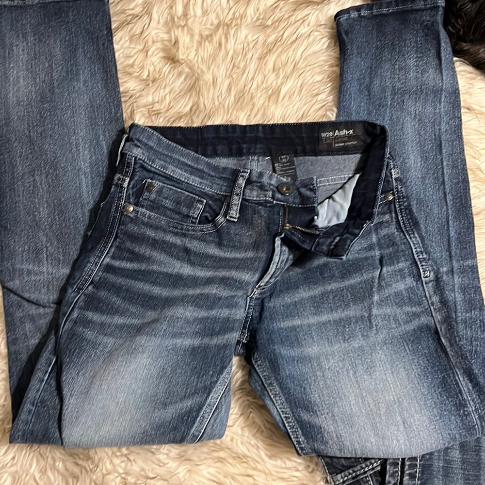 Men’s 28/30 Ash-X basic skinny Jean dark wash